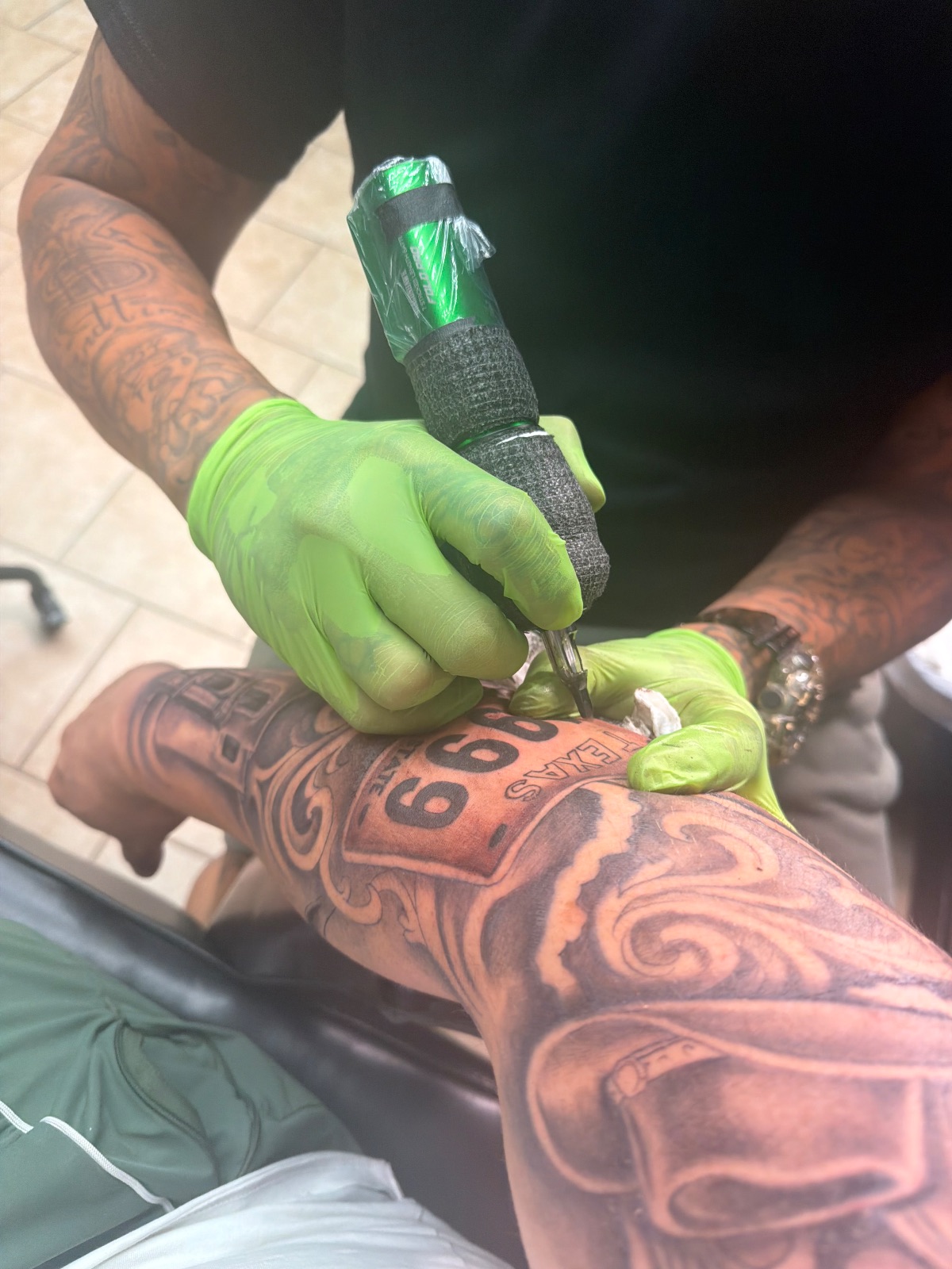 Tattoo work by Dinero