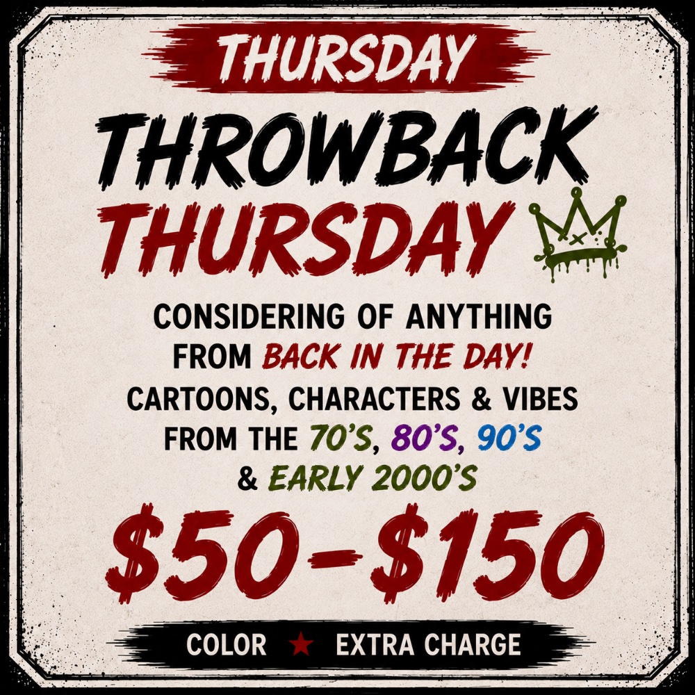 Thursday promotion at House of Ink Art Studio
